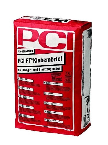 PCI FT Tile Adhesive Argamassa adesiva cinzenta para revestimentos em faiança e grés