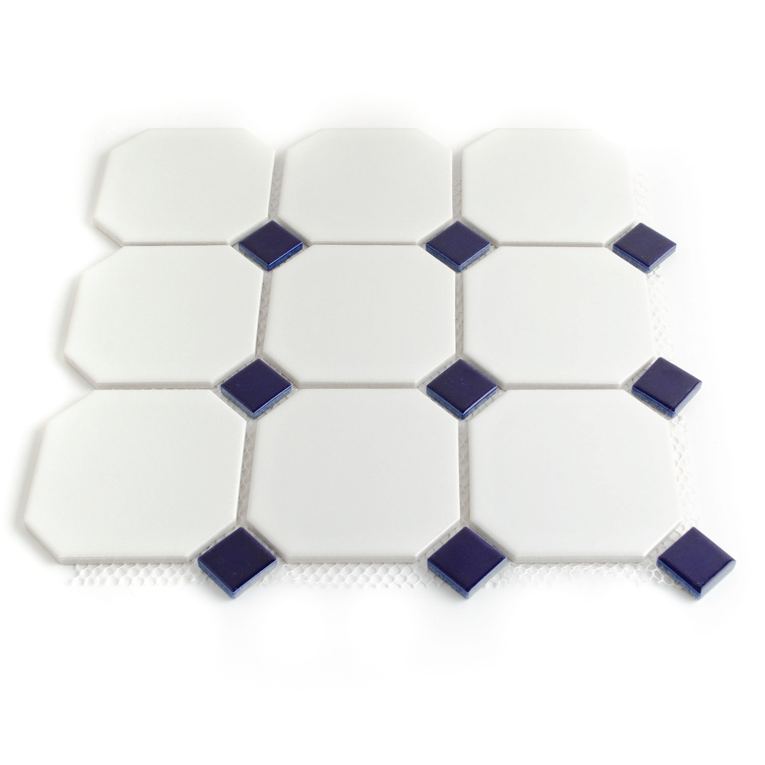 Keramikmosaik Hexagonmosaik Weiss Karina Matte-BEN10236.1