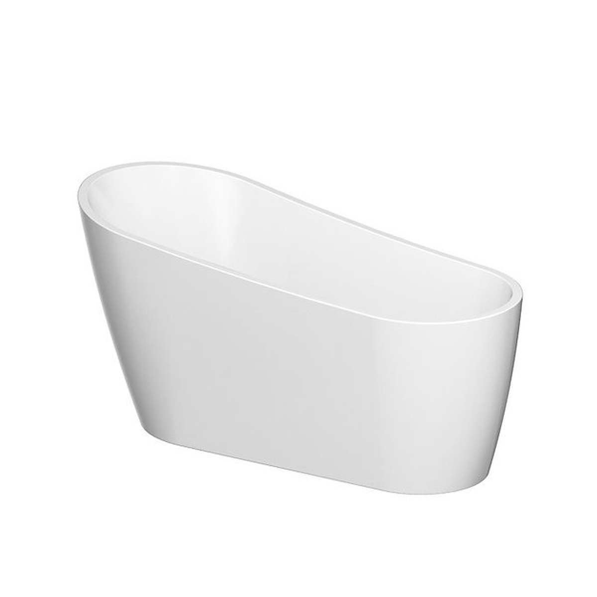 Freistehende Badewanne - Acryl mit Ablaufgarnitur Nusa Oval-BEN10099