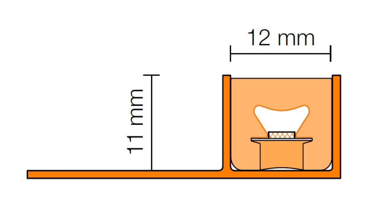 Schlüter Fliesen Profile mit LIPROTEC LED-Modul LLPM 250cm