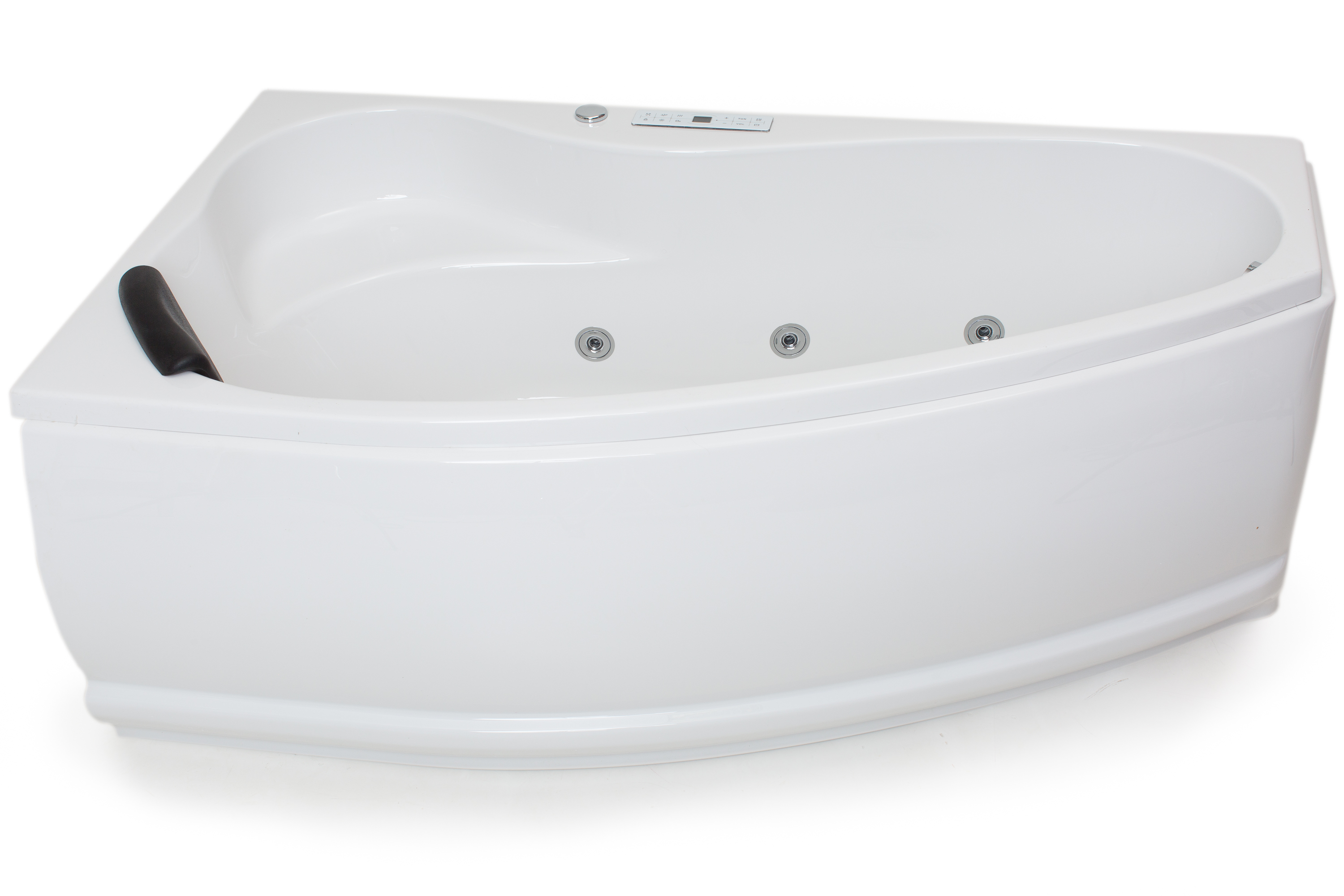 Badewannen Whirlpool mit 17 Massagedüsen Spa Bali Semarapura Links in weiss MADE IN GERMANY-BEN10154.5