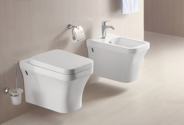 Wandhängende-​WC inkl Sitz Soft-​Close aus Duroplast-BEN10358